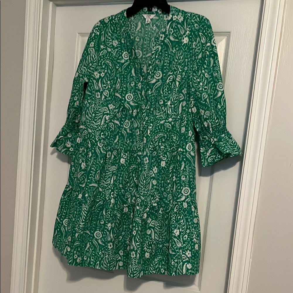Green Crown & Ivy Patterned Dress
